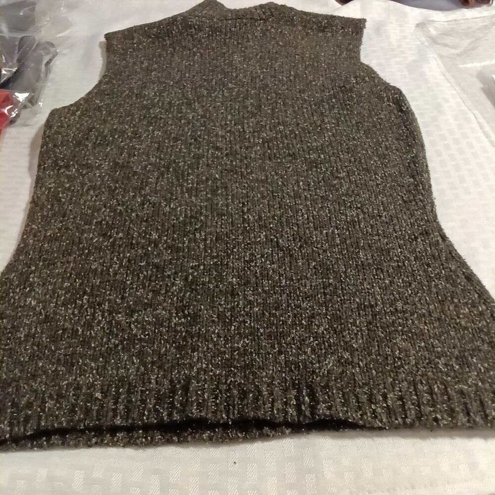 B Moss Women's Sweater Vest Size M Silk Wool Blend Pullover Preppy Academia - Picture 6 of 7